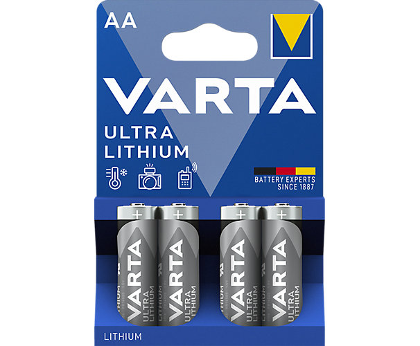 Pile lithium Ultra LR06 AA (x4) Varta