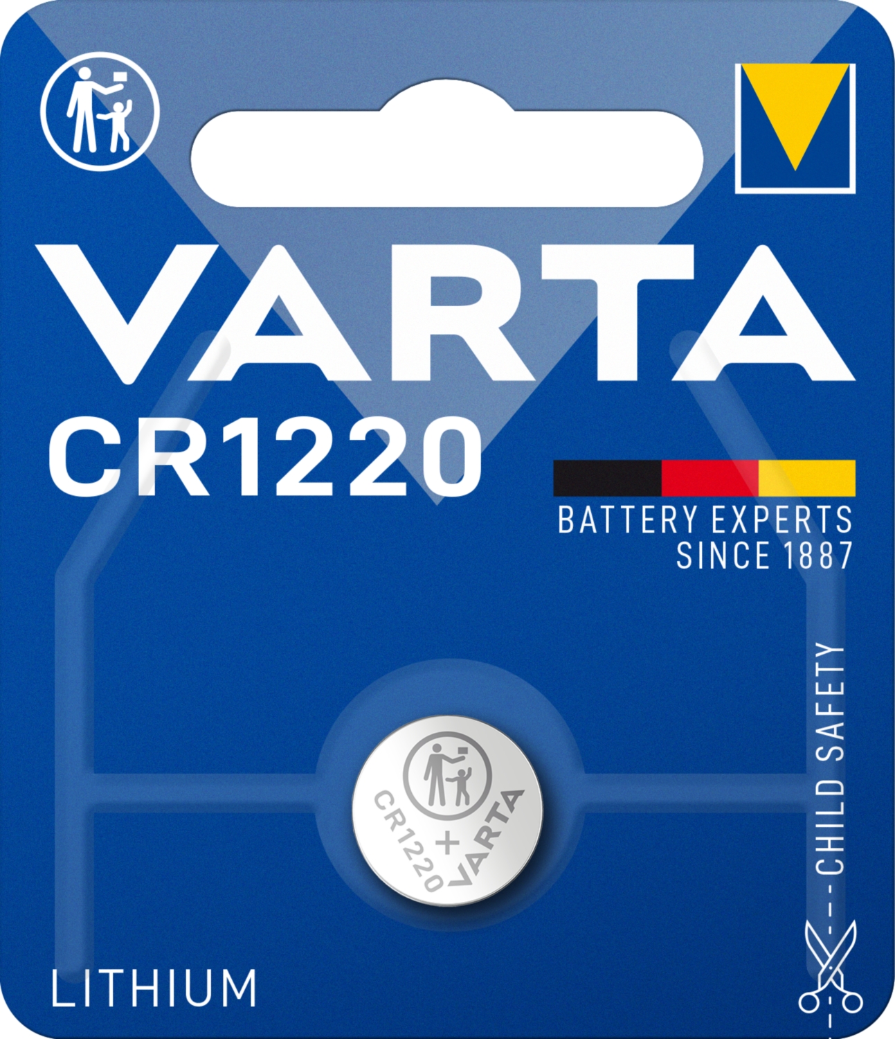 Pile bouton lithium CR1220 Varta