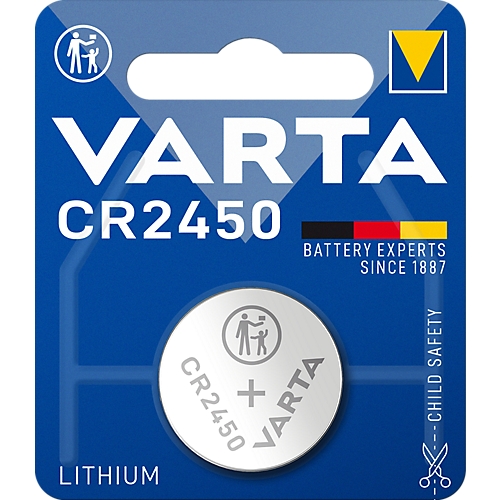 Pile bouton lithium CR2450 Varta