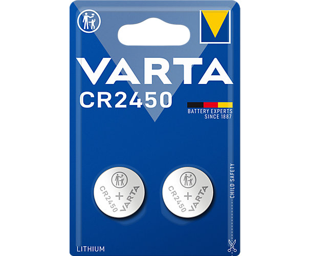 Pile bouton lithium CR2450 (x2) Varta
