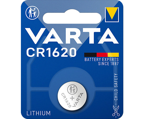 Pile bouton lithium CR1620 Varta
