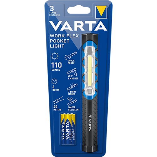 Torche stylo LED Work Flex Pocket Light Varta