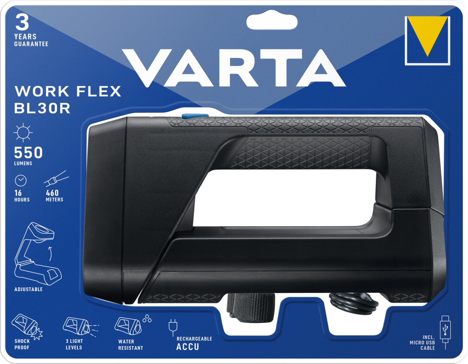 Torche Work Flex BL30R Varta
