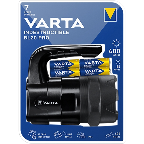 Torche projecteur LED Indestructible BL20 Pro Varta