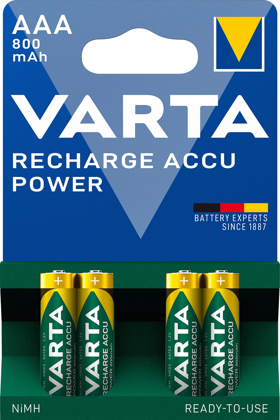 PILE RECHARGEABLE AAA(LR3)X2 - BuroStock Réunion