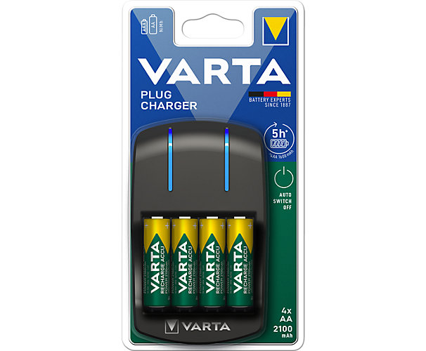 Chargeur plug 4 piles - 57647 Varta