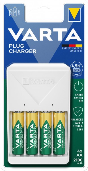 Chargeur plug 4 piles - 56706 Varta