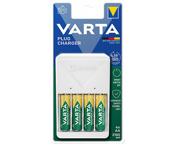 Chargeur plug 4 piles - 56706 Varta