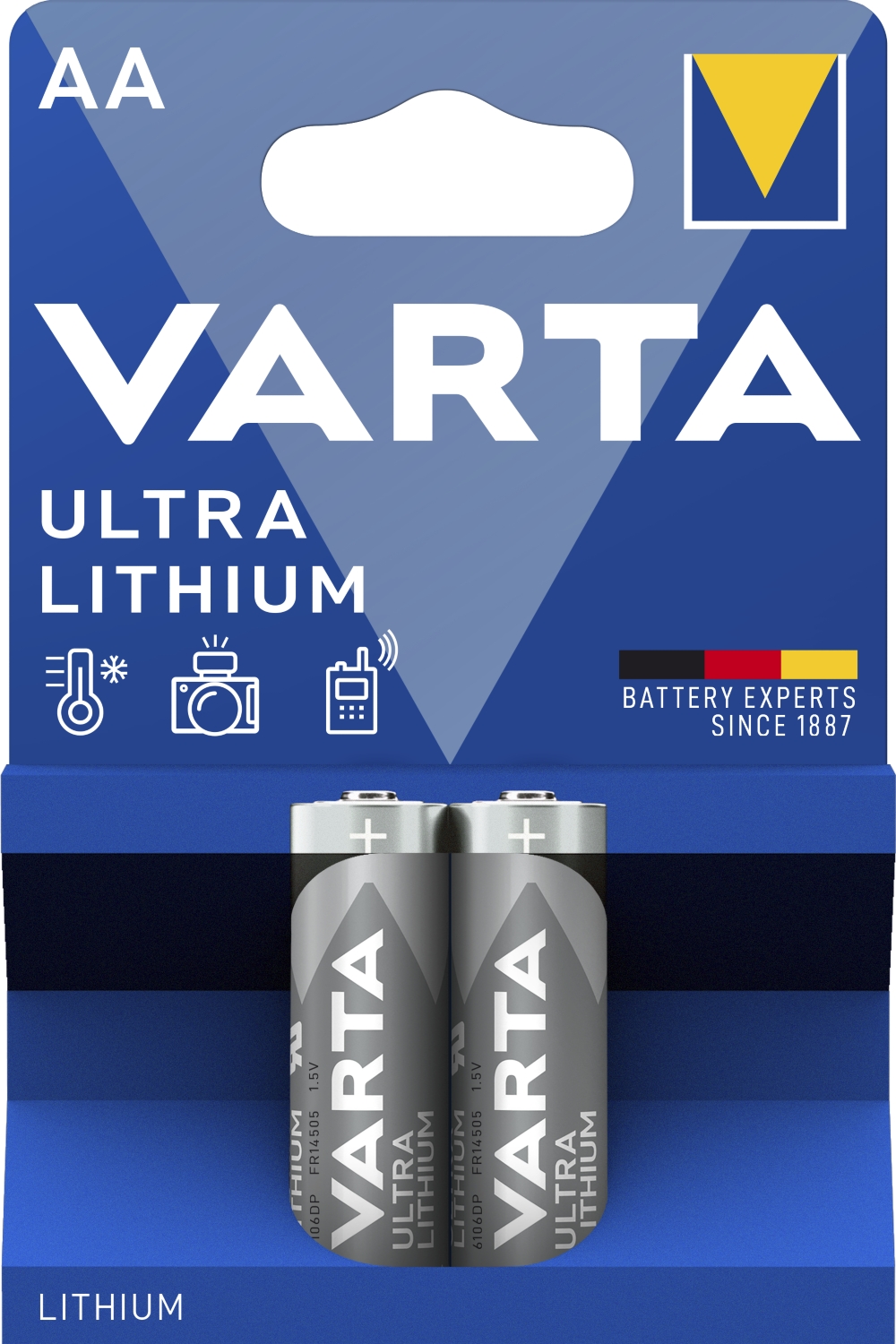Pile lithium Longlife LR6 (x2)