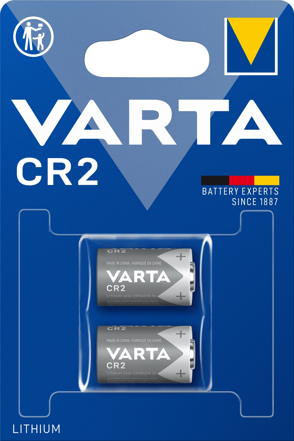 Pile lithium Ultra CR2 (x2) Varta