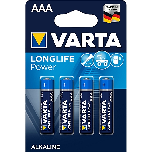 Pile alcaline LONGLIFE Power LR03 AAA (x4) Varta