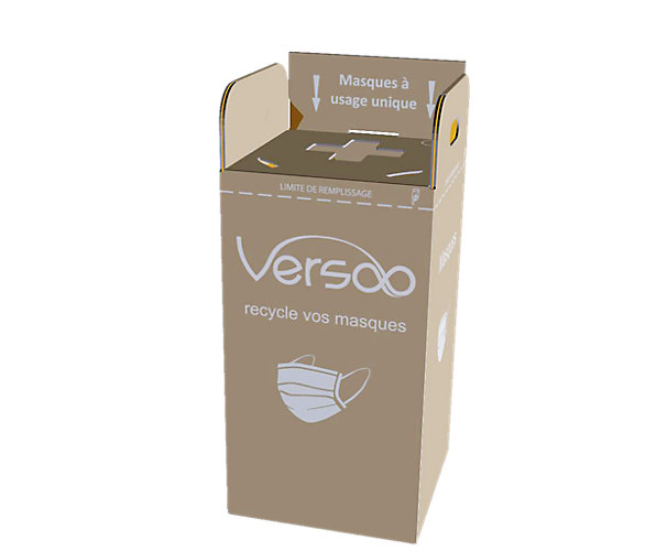 Box de recyclage pour masques à usage unique Versoo