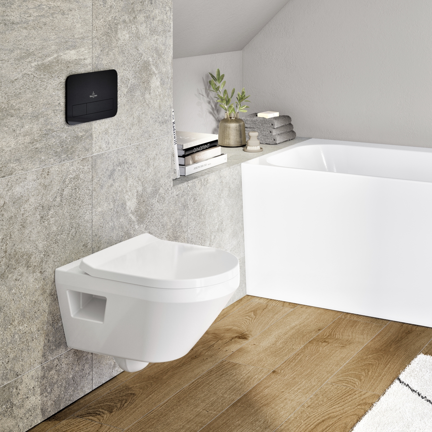 Pack WC suspendu Architectura Select TwistFlush sans bride - Abattant frein de chute Villeroy & Boch