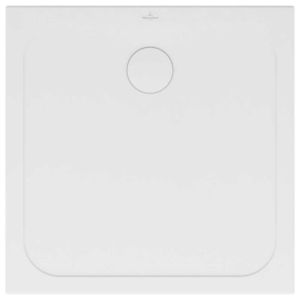 Receveur de douche Lifetime Plus Cerasoft ultra-plat carré antidérapant à poser ou à encastrer