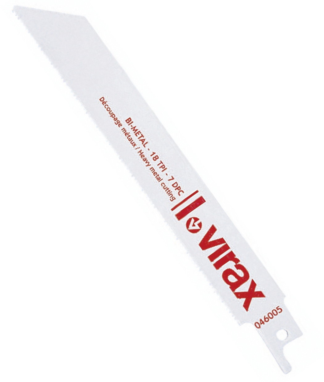 Pochette de 5 lames HSS bimétal pour scie sabre 3 - 5 dents/cm Virax