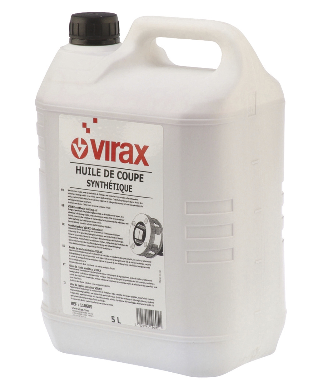 Huile de coupe synthétique 5l Virax