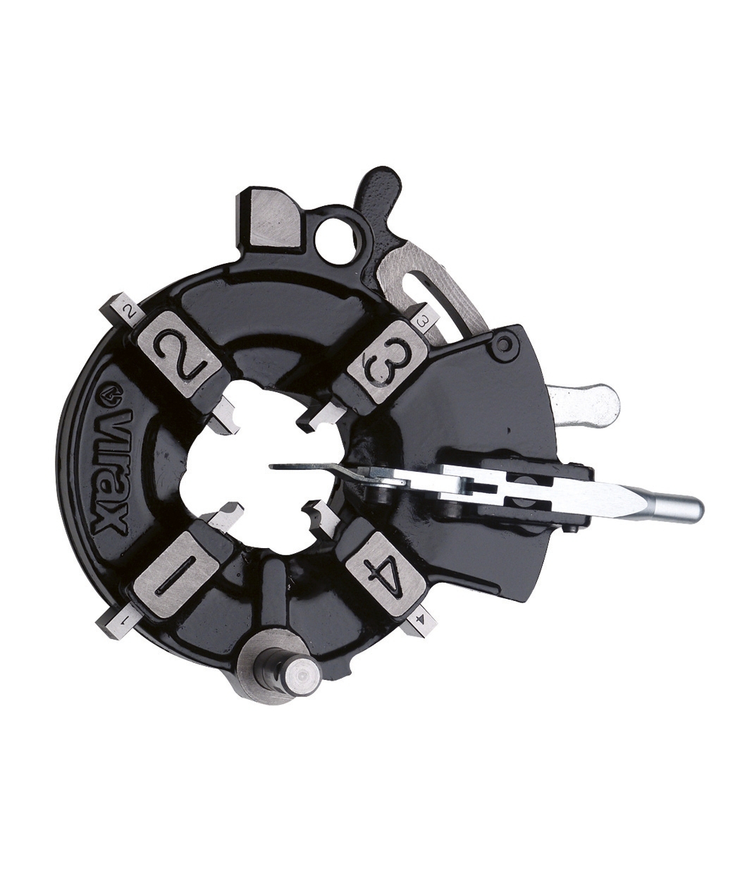 Tête pour machine à fileter BSPT droite 2" à 4" Virax