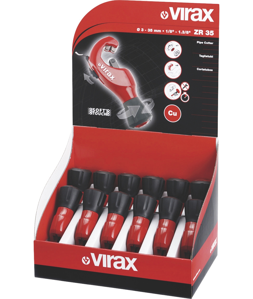 Présentoir acier pour coupe-tube 210443