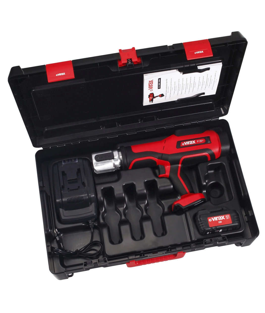 Presse à sertir électro-hydraulique Viper P25+ 1 batterie 18 V 3Ah + chargeur Virax