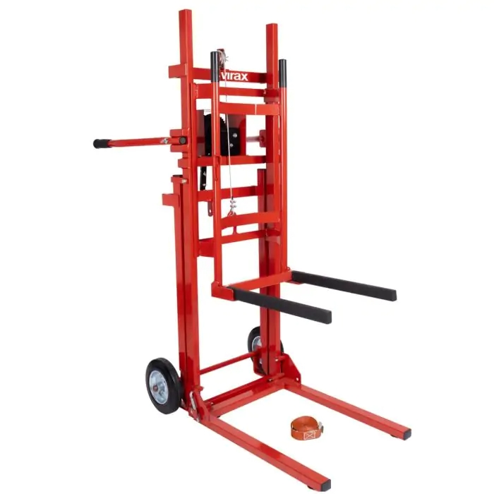 Lève chauffe-eau 100% repliable 180 kg avec treuil auto-freiné
