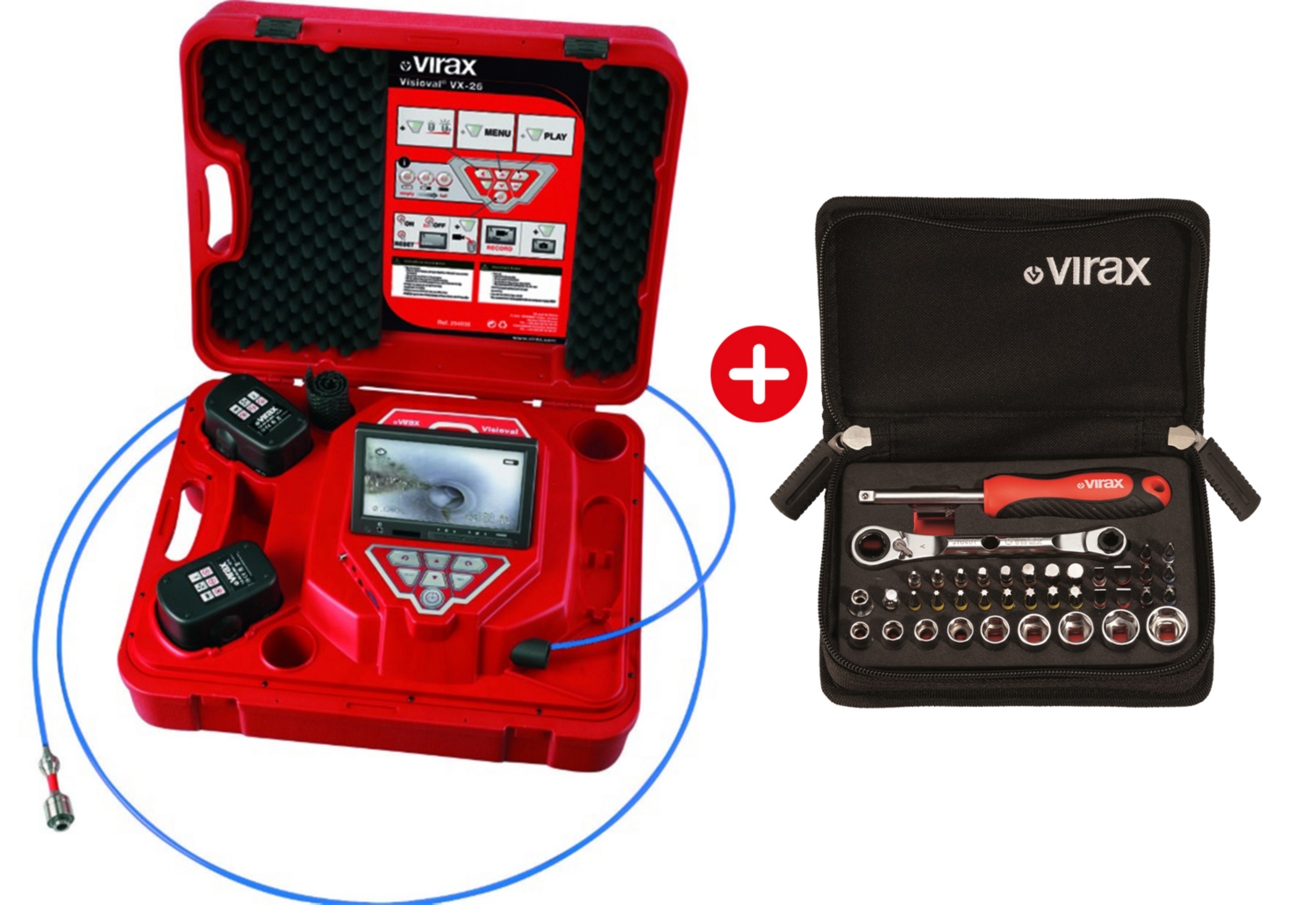 Caméra numérique Visioval VX-26 + Coffret 41 outils douilles et embouts Virax