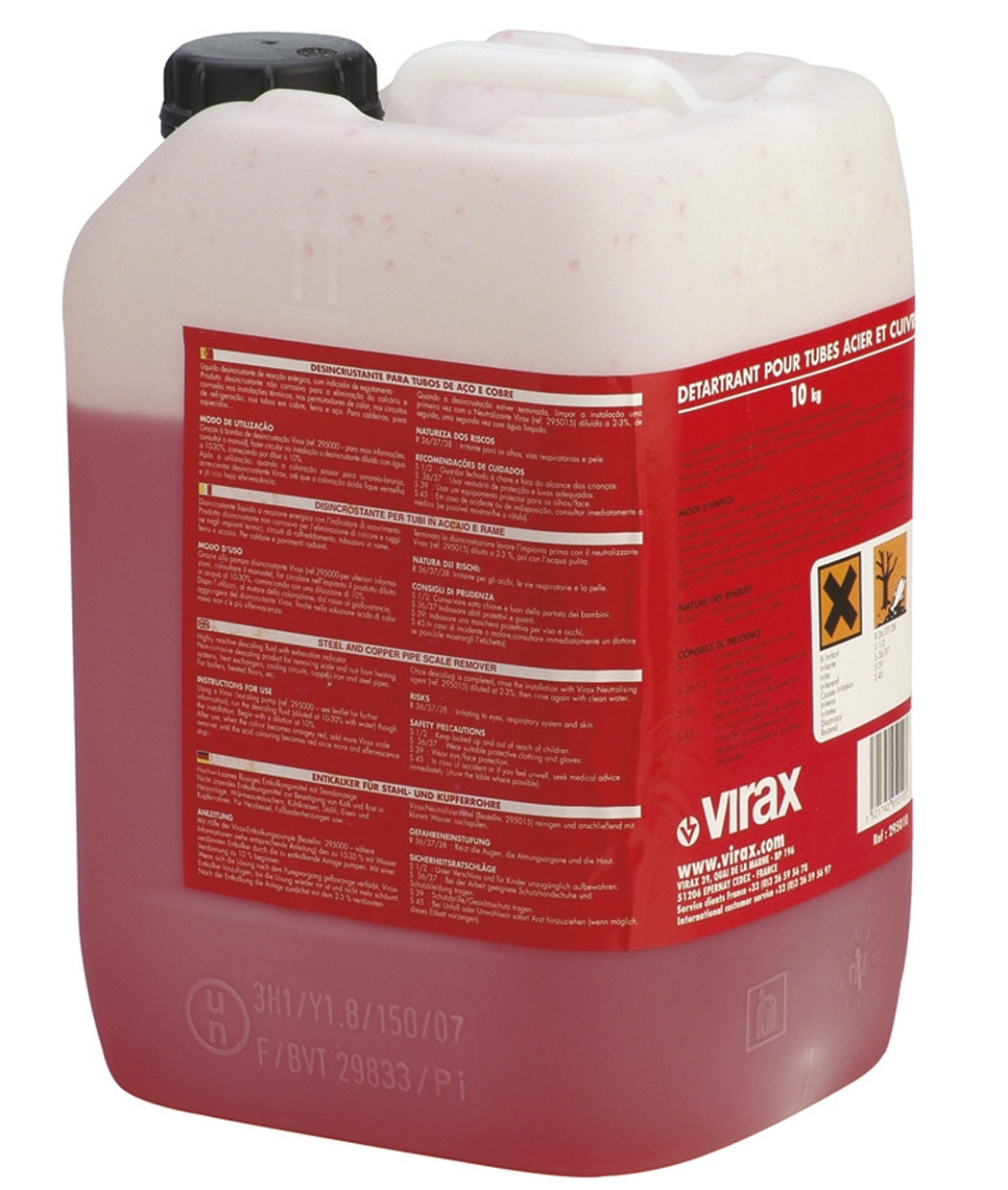 Détartrant acier cuivre 10 L Virax