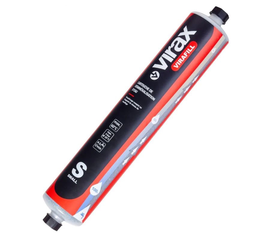 Cartouche de déminéralisation d'eau de chauffage Virafill Virax