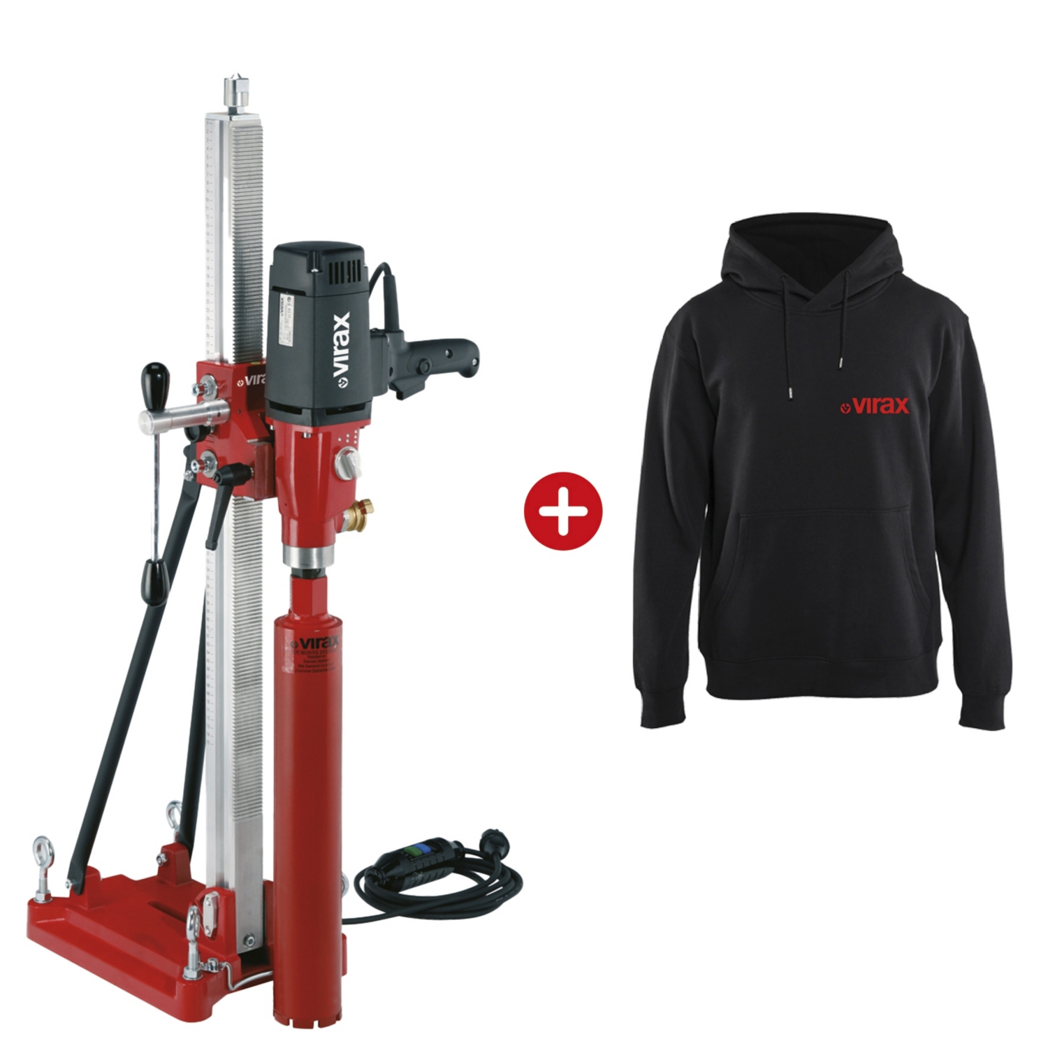Carotteuse V150+ et bâti-support + Sweat offert Virax