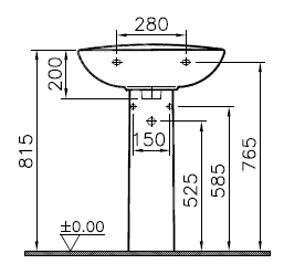 Colonne pour lavabo Savo Aquance