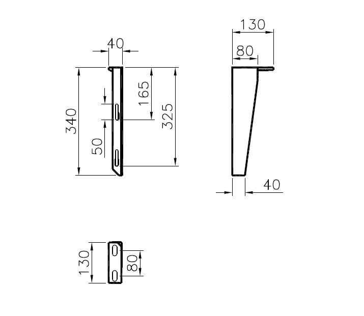 Paire de consoles pour lavabo PMR Aquance