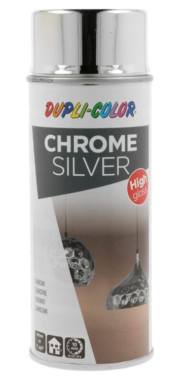 Peinture en aérosol effet chromé 400 ml argenté
