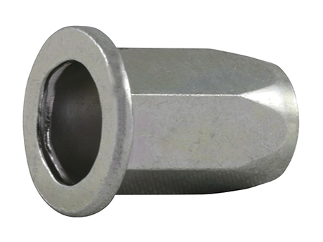 Écrous à sertir HEXAFORM-FK hexagonale à tête plate en acier zingué