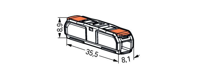 Boîte de bornes de connexion à levier Inline max. 4 mm² série 221 Wago