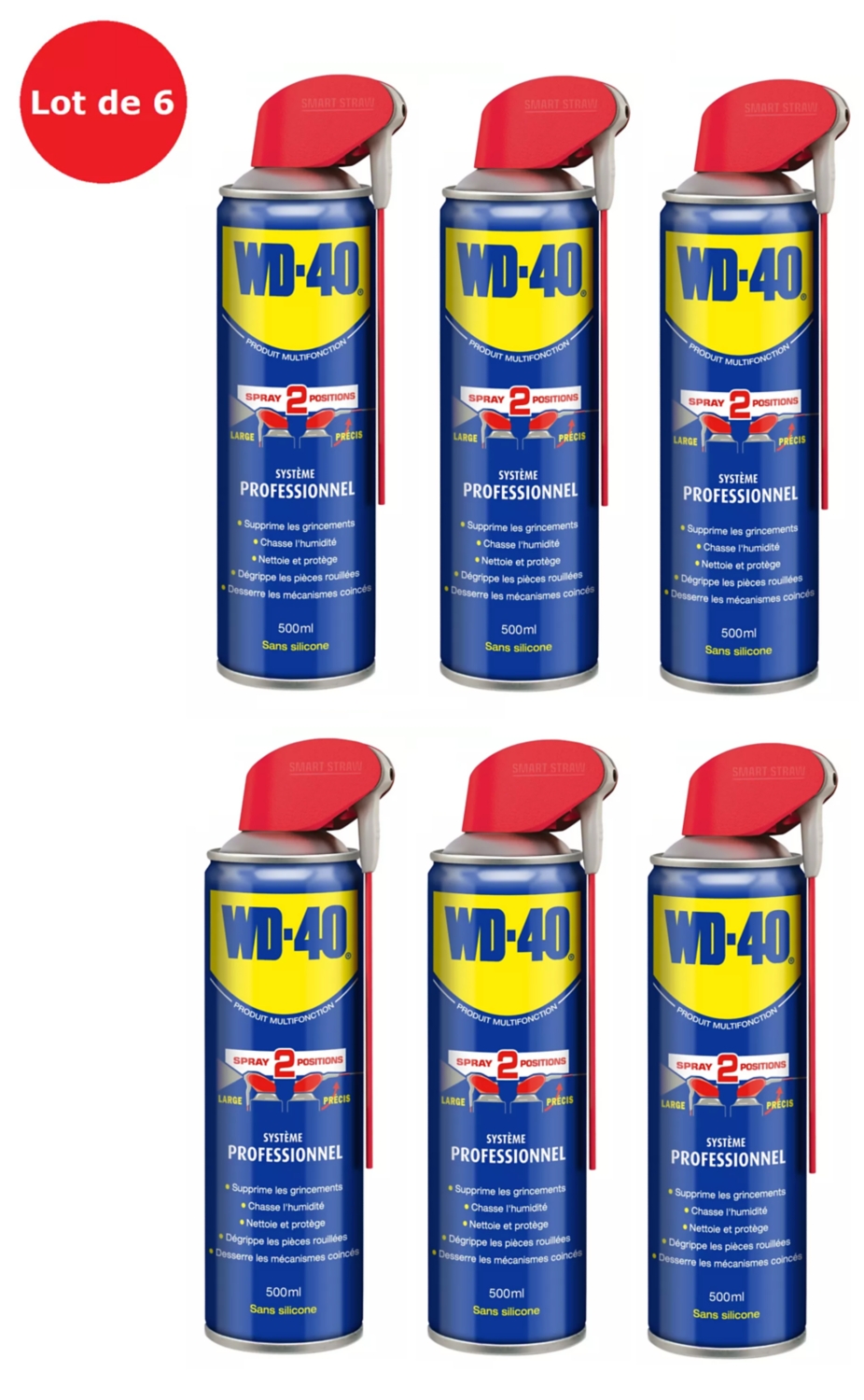 Dégrippant-Lubrifiant WD40 Produit Multifonction WD-40 Système  Professionnel 500 ml - ref. 33034 au meilleur prix - Oscaro