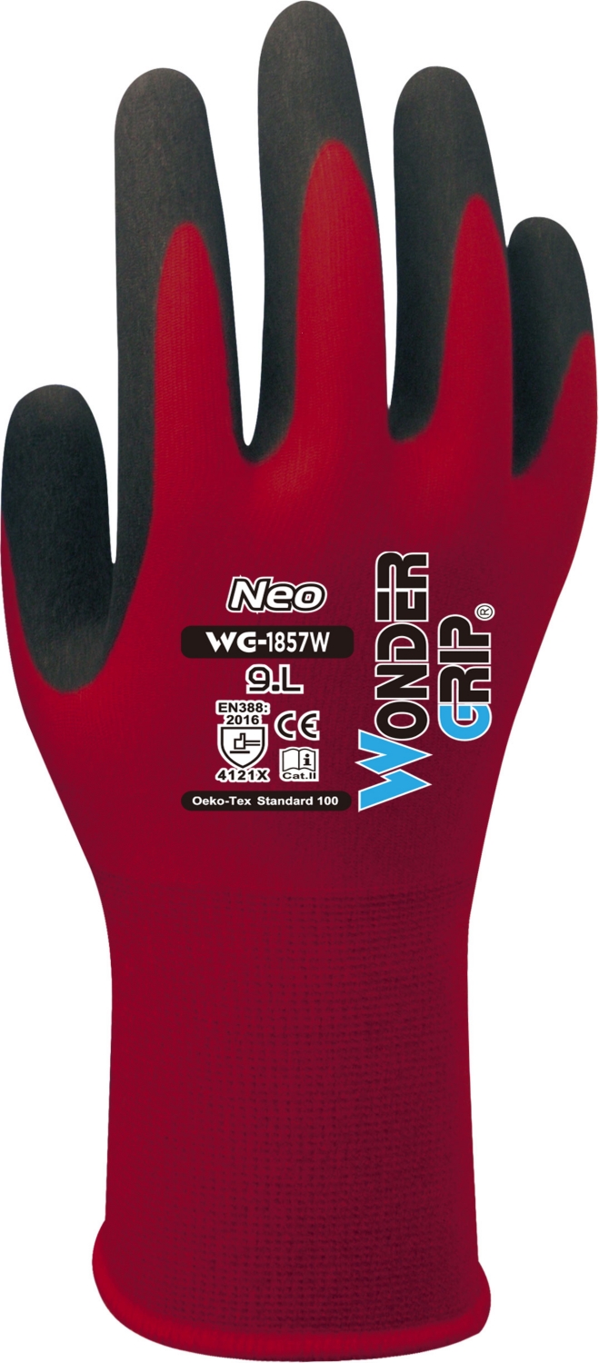 Gants de travail de protection Wonder Grip WG-522W Bee-Tough bleu/blanc  taille L, Gant de protection