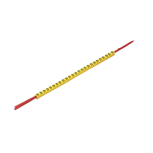 Repère fil et câble, CLI R 1-3, 3 x 4,2, Chiffres sur fond jaune, 0 à 9, MultiPack Weidmuller