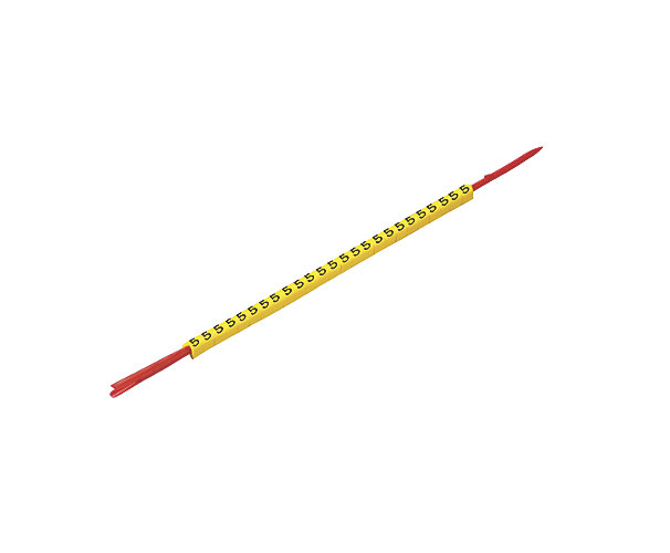 Repère fil et câble CLI R 1-3 3 x 4,2 chiffres sur fond jaune 0 à 9 multipack Weidmuller