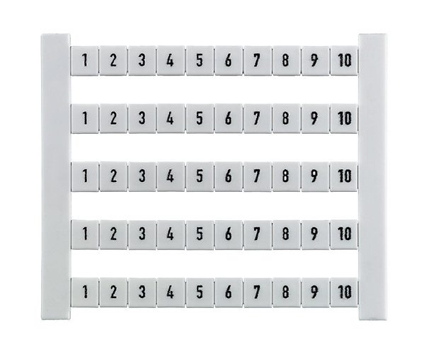 Repères de bornes, DEK 6 FSZ, 5 x 6 mm, chiffres : 1 à 50 Weidmuller