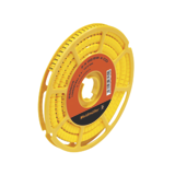  Repère fil et câble, CLI C 2-4, 4 x 7, Lettres sur fond : jaune, diamètre: 4 à 10 mm² 