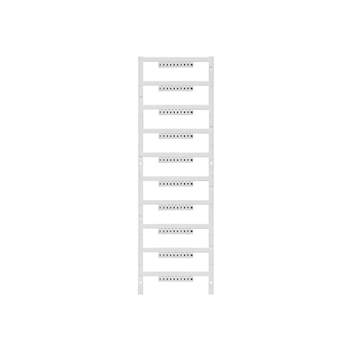 Repères de bloc de jonction, DEK 3,5, 5 x 3,5mm, polyamide blanc, nombres : 1 à 130 (par dizaines) Weidmuller
