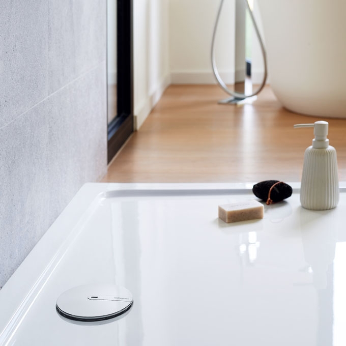 Bonde de douche Slim+ pour receveur extra-plat Wirquin
