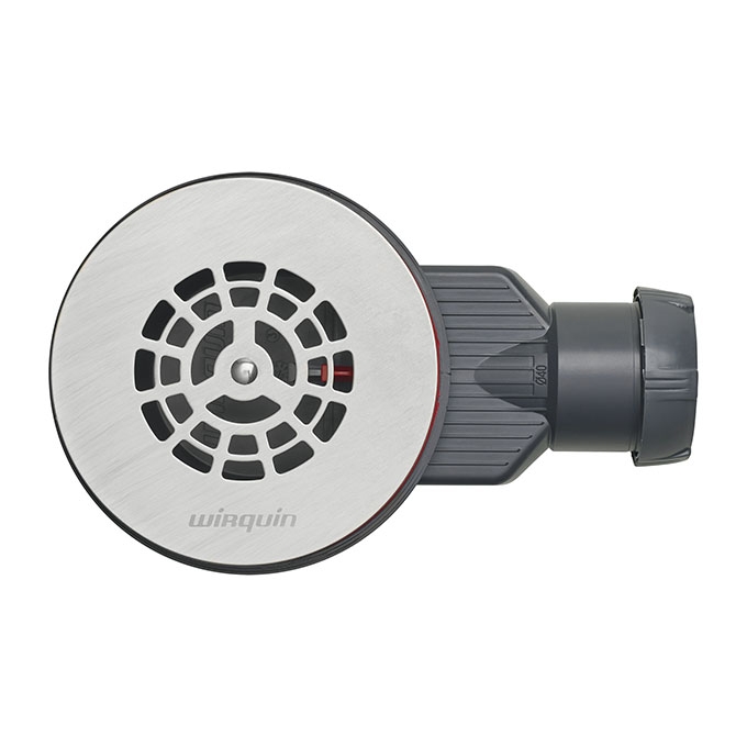 Bonde de douche Slim+ pour receveur extra-plat grille inox 30723394 Wirquin