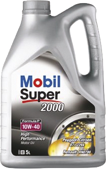 Huile moteur super 2000 X1 10W40 Mobil