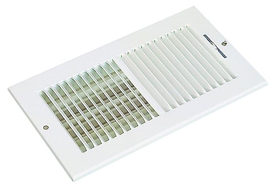 Grille de soufflage acier à registre incorporé SR 356 Aldes