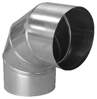 Coude à 90° en aluminium Aldes
