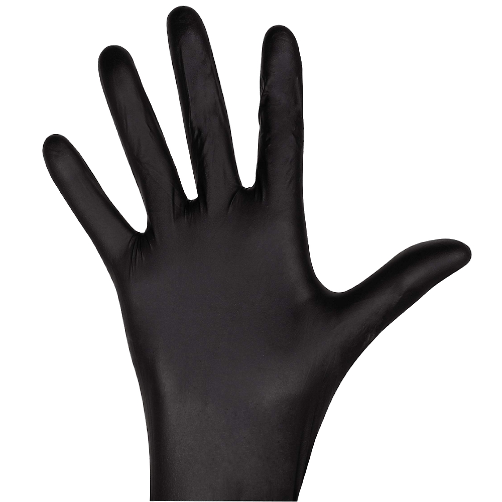 BLACKMAMBA - Boîte de 100 gants jetables nitrile noir XL