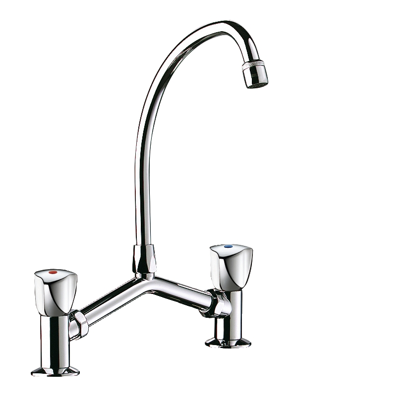 Mélangeur lavabo 2 trous entraxe variable D2558 Delabie