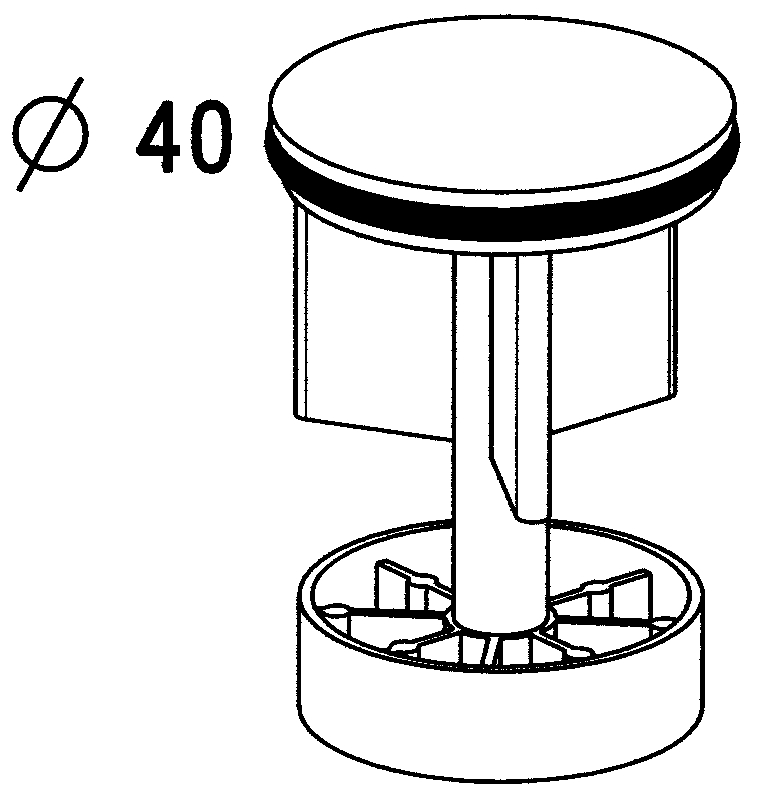 Clapet bonde de lavabo A961226AA Porcher