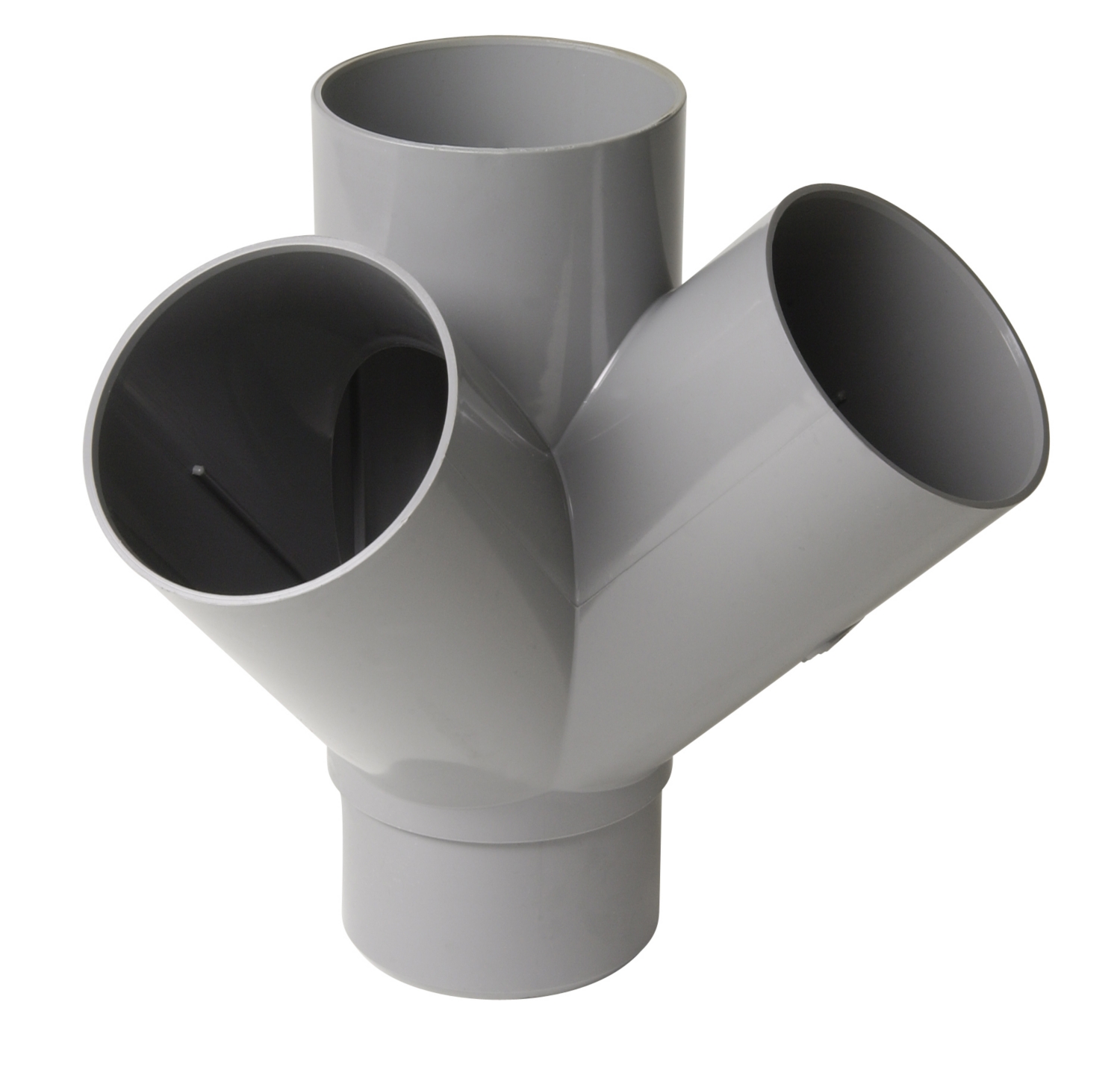 Culotte à 45° PVC double d'équerre MF Nicoll