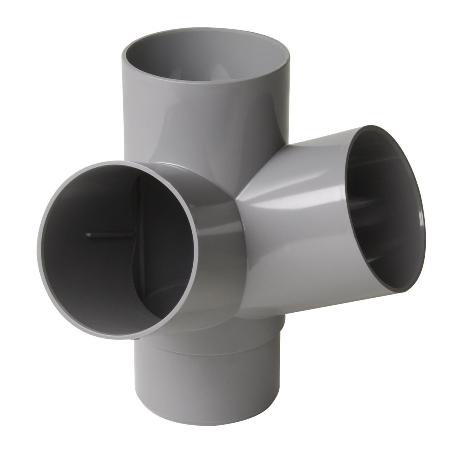 Culotte double à 67°30 PVC d'équerre MF Nicoll